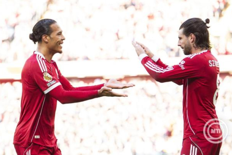 Szoboszlai gólpasszt adott, hétgólos meccset nyert a Liverpool